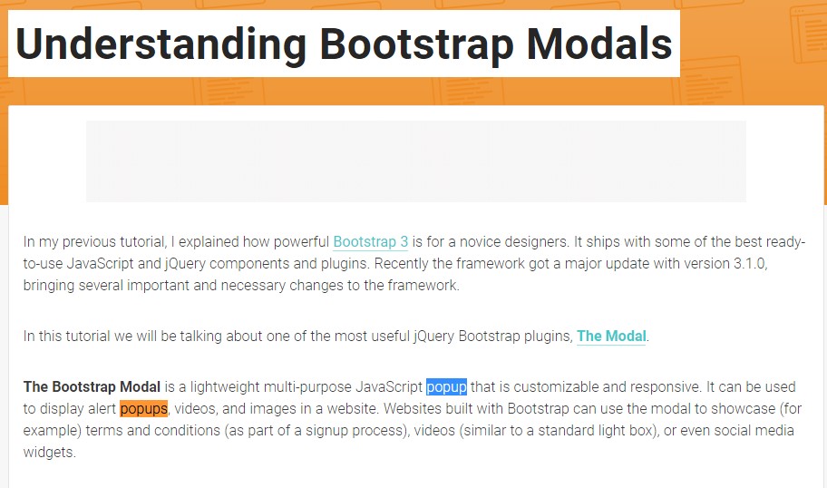  One more  valuable  information  regarding to Bootstrap Modal Popup