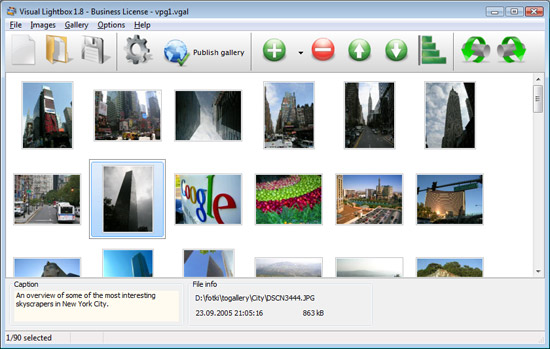 Javascript Photo Gallery ScreenShot