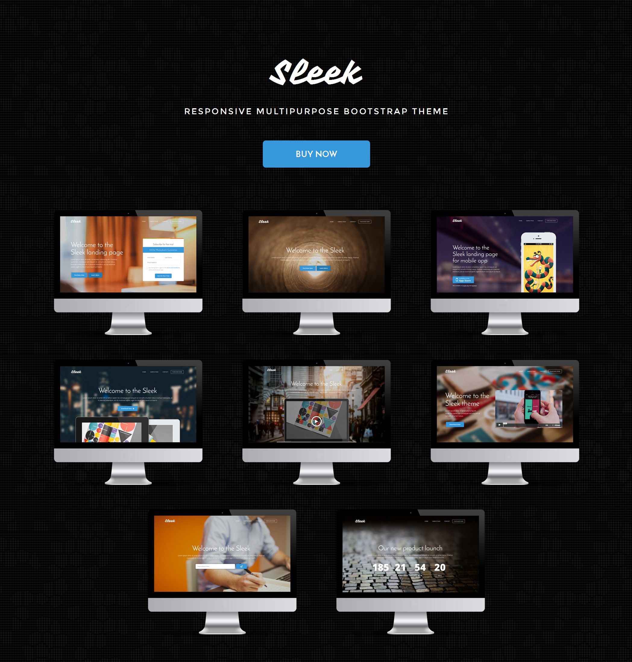 HTML5 Bootstrap Single Page Theme