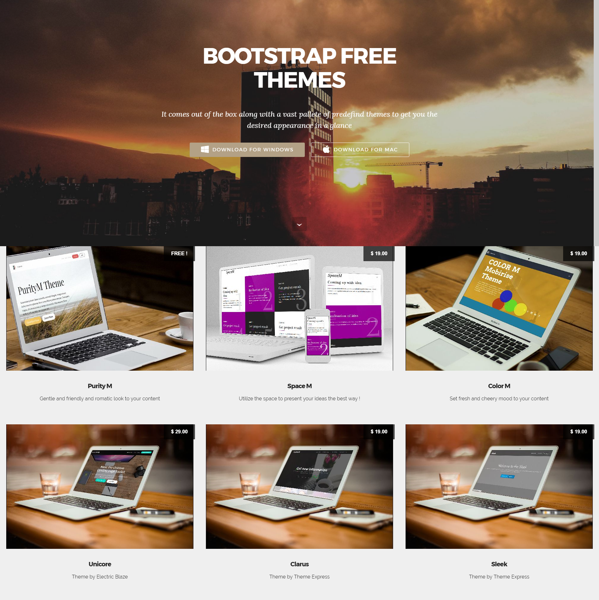 HTML5 Bootstrap Mobile-friendly Themes